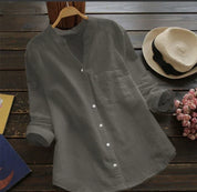 Button-Up Blouse – Relaxed Fit – Casual Everyday Style