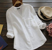 Button-Up Blouse – Relaxed Fit – Casual Everyday Style