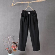 Relaxed Cotton Pants – Elastic Waist – Minimal Everyday Fit
