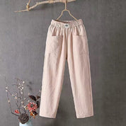 Relaxed Cotton Pants – Elastic Waist – Minimal Everyday Fit