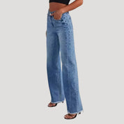 Wide Leg Jeans – High Waist – Effortless Street Style