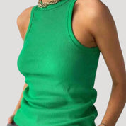 Ribbed Tank Top – Sleeveless Knit – Casual Everyday Style