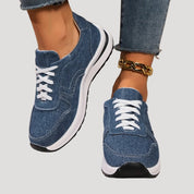 Casual Sneakers – Denim Fabric – Everyday Street Style