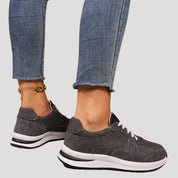 Casual Sneakers – Denim Fabric – Everyday Street Style