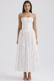 Maxi Dress – Delicate Floral Print – Romantic Summer Style