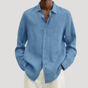 Men’s Linen Shirt – Long Sleeve – Smart Resort Style