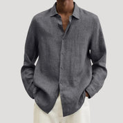 Men’s Linen Shirt – Long Sleeve – Smart Resort Style
