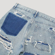 Straight Leg Jeans – Washed Denim – Minimal Everyday Style