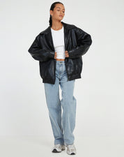 Classic PU Leather Women's Jacket - Relaxed Fit Casual Outerwear for Year-Round Style 4