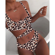 Cut-out swimsuit-Animalprint-sexy beachwear 2