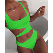 Cut-out swimsuit-Animalprint-sexy beachwear 6