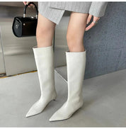 Elegant Black Knee High Boots for Women - Pointed Toe Stylish Long Boots for All-Day Comfort 4