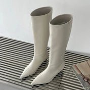 Elegant Black Knee High Boots for Women - Pointed Toe Stylish Long Boots for All-Day Comfort 5