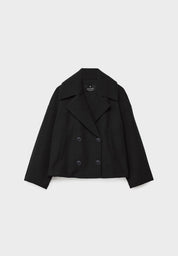 Elegant Double-Breasted Cropped Jacket with Tailored Seams – Versatile Lightweight Layering for Smart and Casual Looks 5