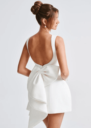 Elegant Pearl Mini Dress for Women – Flattering Cocktail and Formal Dress for Special Occasions 0