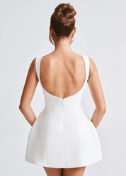 Elegant Pearl Mini Dress for Women – Flattering Cocktail and Formal Dress for Special Occasions 7