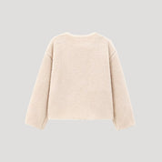 Fleece button jacket