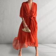 Flowing Wrap Dress
