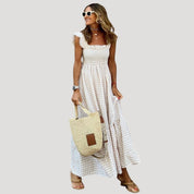 Gingham Maxi Dress – Smocked Bodice – Effortless Summer Style 2