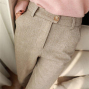 Heritage herringbone trousers men – tailored fit 2