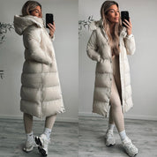 Puffer Coat – Longline Quilted Design – Winter Warmth Style
