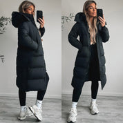 Puffer Coat – Longline Quilted Design – Winter Warmth Style