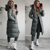Puffer Coat – Longline Quilted Design – Winter Warmth Style