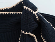 Long Sleeve Sweater – Bow Detail – Festive Winter Look 3