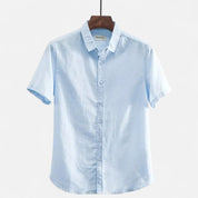 Men's Linen Shirt – Breathable Fabric – Casual Summer Style 1
