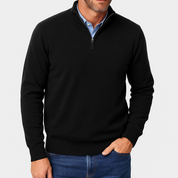 Men's Quarter Zip Sweater - Lightweight Knit Top 0