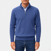 Men's Quarter Zip Sweater - Lightweight Knit Top 1