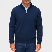 Men's Quarter Zip Sweater - Lightweight Knit Top 3