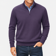 Men's Quarter Zip Sweater - Lightweight Knit Top 5