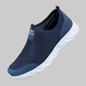 Men's Slip-On Shoes Black Size 42 Mesh Lightweight Casual Walking 0