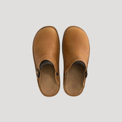Men’s leather comfort slip on clogs 3
