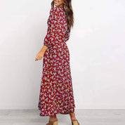 Midi Dress – Button Front Floral Print – Effortless Summer Charm 2