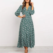 Midi Dress – Button Front Floral Print – Effortless Summer Charm 3