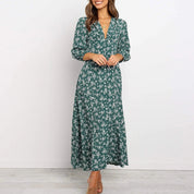 Midi Dress – Button Front Floral Print – Effortless Summer Charm 4