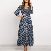 Midi Dress – Button Front Floral Print – Effortless Summer Charm 5