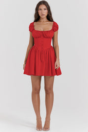 Mini Dress – Ruched Bodice – Feminine Day-to-Night Style