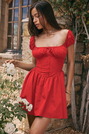 Mini Dress – Ruched Bodice – Feminine Day-to-Night Style