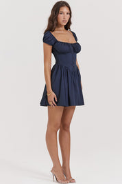 Mini Dress – Ruched Bodice – Feminine Day-to-Night Style