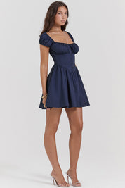 Mini Dress – Ruched Bodice – Feminine Day-to-Night Style