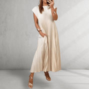 Pleated Maxi Dress