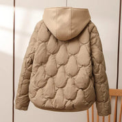 Quilted Black Puffer Jacket for Women – Lightweight Insulated Outerwear with Dual Closure 1