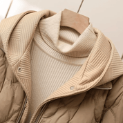 Quilted Black Puffer Jacket for Women – Lightweight Insulated Outerwear with Dual Closure 2
