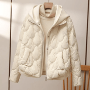 Quilted Black Puffer Jacket for Women – Lightweight Insulated Outerwear with Dual Closure 6