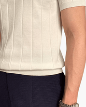 Ribbed Cotton Polo