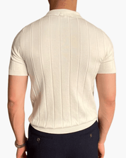 Ribbed Cotton Polo