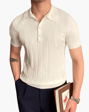 Ribbed Cotton Polo